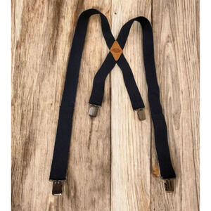Dickies Navy Blue Adjustable Clip-On Suspenders Y-Back Workwear Utility Gorp OS‎